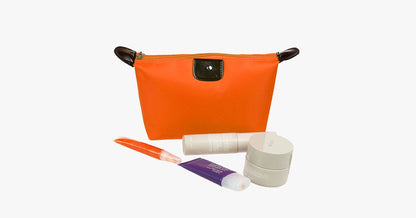 Skorter | Candy Cosmetic Travel Case - Nylon Bag - Zipper Closure - Perfect for Organizing Your Cosmetics!
