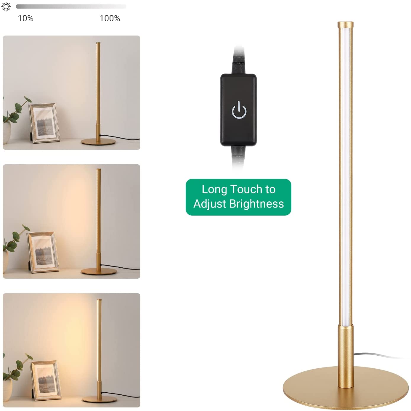 Skorter | Golden Table Lamp with Minimalist Design