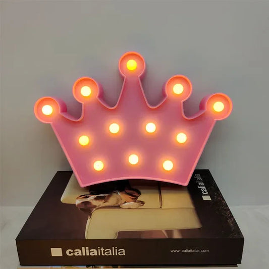 Skorter | RoyalGlow - LED Crown Night Light for Children's Room – Warm Light, Wireless and Ambient