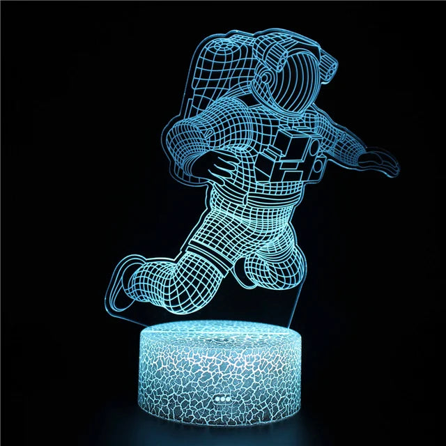 Skorter | LumiRocket - 3D LED Night Light with Color Change and Optical Illusion
