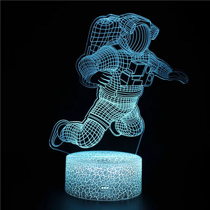 Skorter | LumiRocket - 3D LED Night Light with Color Change and Optical Illusion