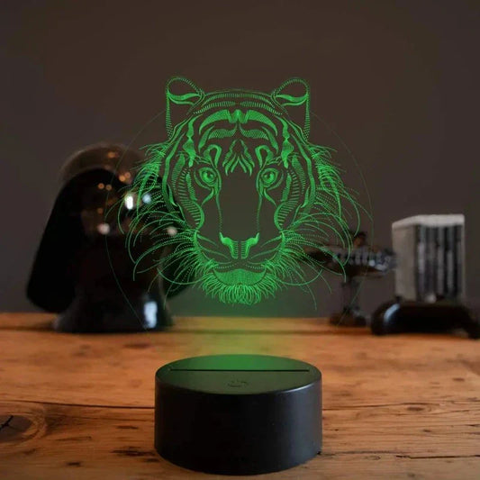 Skorter | LumiVision - 3D LED Table Lamp with Optical Illusion and Dimmable Lighting