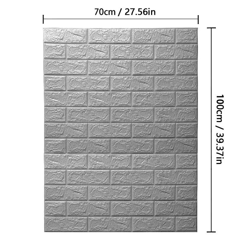 Skorter | 3D foam wallpaper in brick pattern