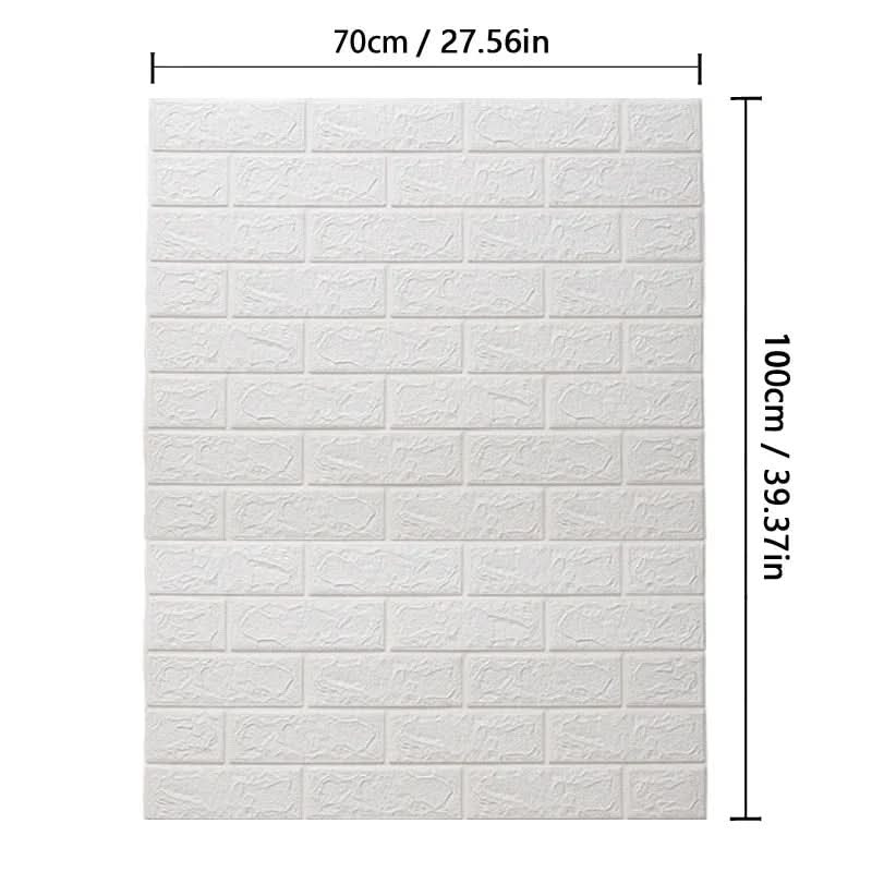 Skorter | 3D foam wallpaper in brick pattern