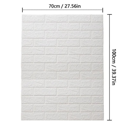 Skorter | 3D foam wallpaper in brick pattern