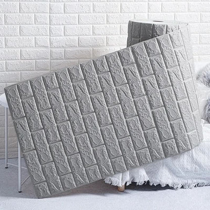 Skorter | 3D foam wallpaper in brick pattern