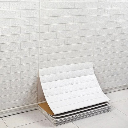 Skorter | 3D foam wallpaper in brick pattern