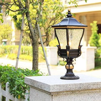 Skorter | LumaLux Solar Outdoor Lantern | Weatherproof | Solar Powered | Garden Lighting for Terrace and Entry Area