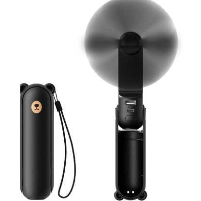 Skorter | 3 In 1 Handheld Mini Fan | USB Rechargeable, Foldable Design & Ideal for Travel, Camping, and Outdoor Activities