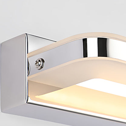 Skorter | Scandinavia Linear Mirror Wall Lamp, Chrome/Black, Bedroom