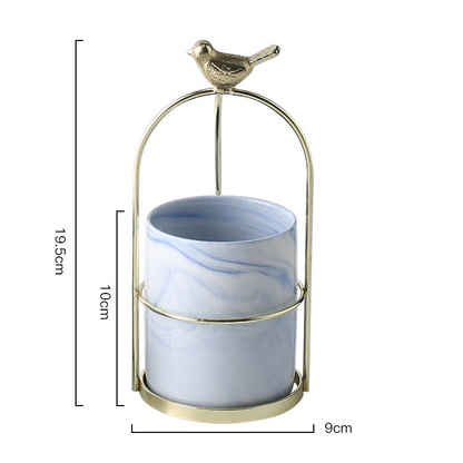 Skorter | Flower plant pots with bird design for stylish decoration