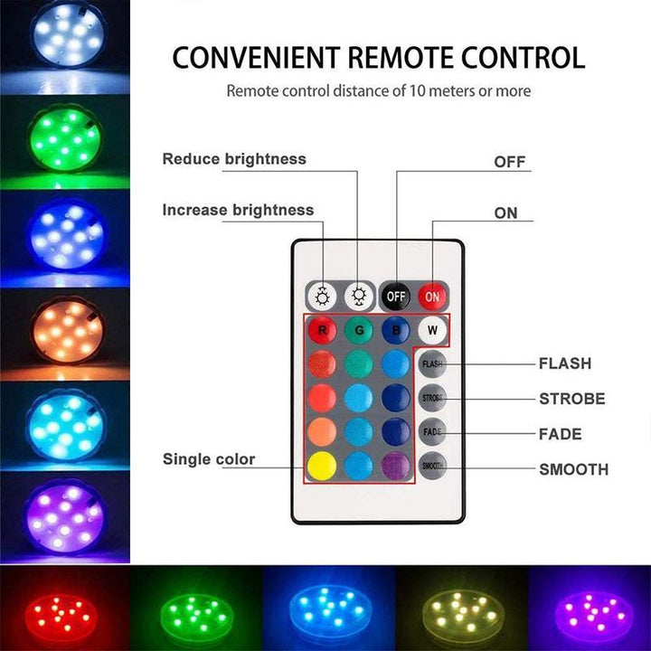 skorter | Remote Control Waterproof Magnet Suction Cup LED Light