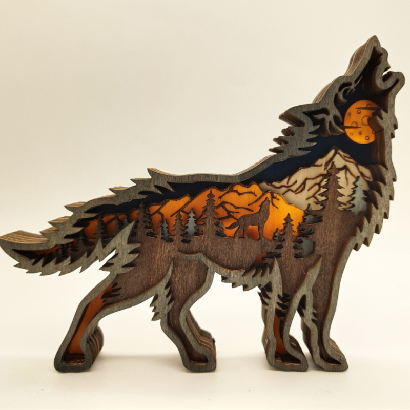 skorter | 3d Creative Wood Animal Carving Craft Gift