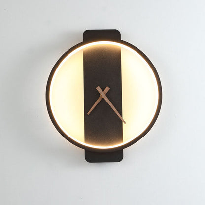 Skorter | Modern, minimalist, clock-shaped LED wall lamp with 1 light