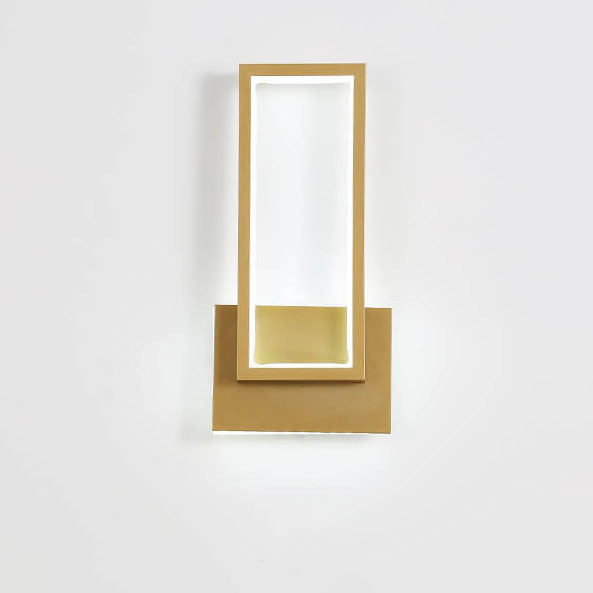 Skorter | Modern minimalist LED wall lamp in gold rectangular shape