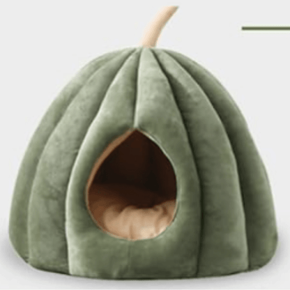 Skorter | CozyNest Pumpkin Cat Bed – Warm, Washable & Comfortable Cat Hideaway