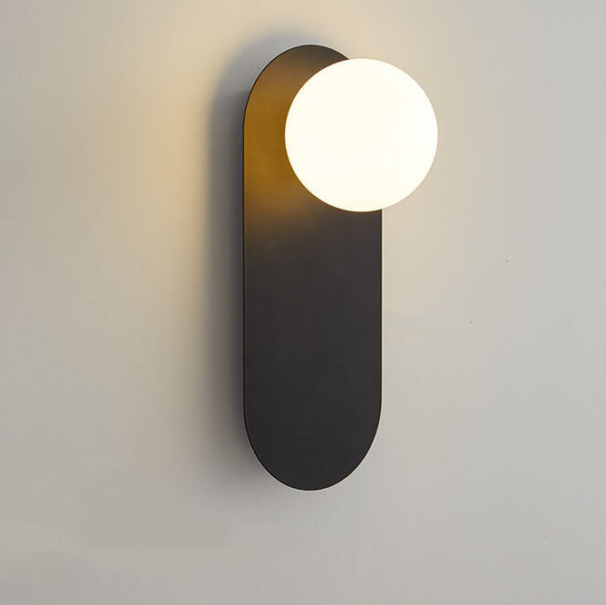 Skorter | Nordic wall lamp with glass ring base, 1-light