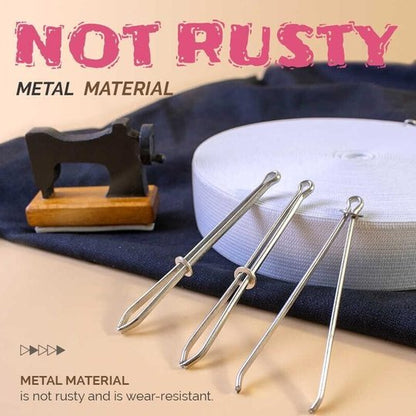 skorter | 2pc DIY Rope Guide Forward Device Tool Elastic Silver Clip Needle Sewing Utility