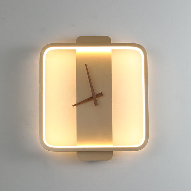 Skorter | Modern, minimalist, clock-shaped LED wall lamp with 1 light
