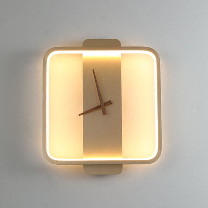 Skorter | Modern, minimalist, clock-shaped LED wall lamp with 1 light