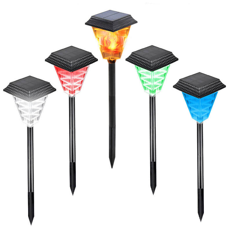 Skorter | Solar Flame Lawn Light LED Outdoor Ground Lawn Stake Light