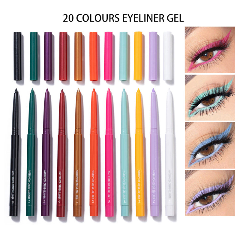 Skorter | 20 PCS Colorful Eyeliner Pencil Set