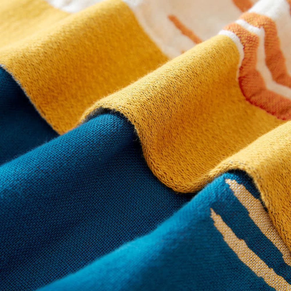 Skorter | Ethereal Cotton Floral Bird Blanket