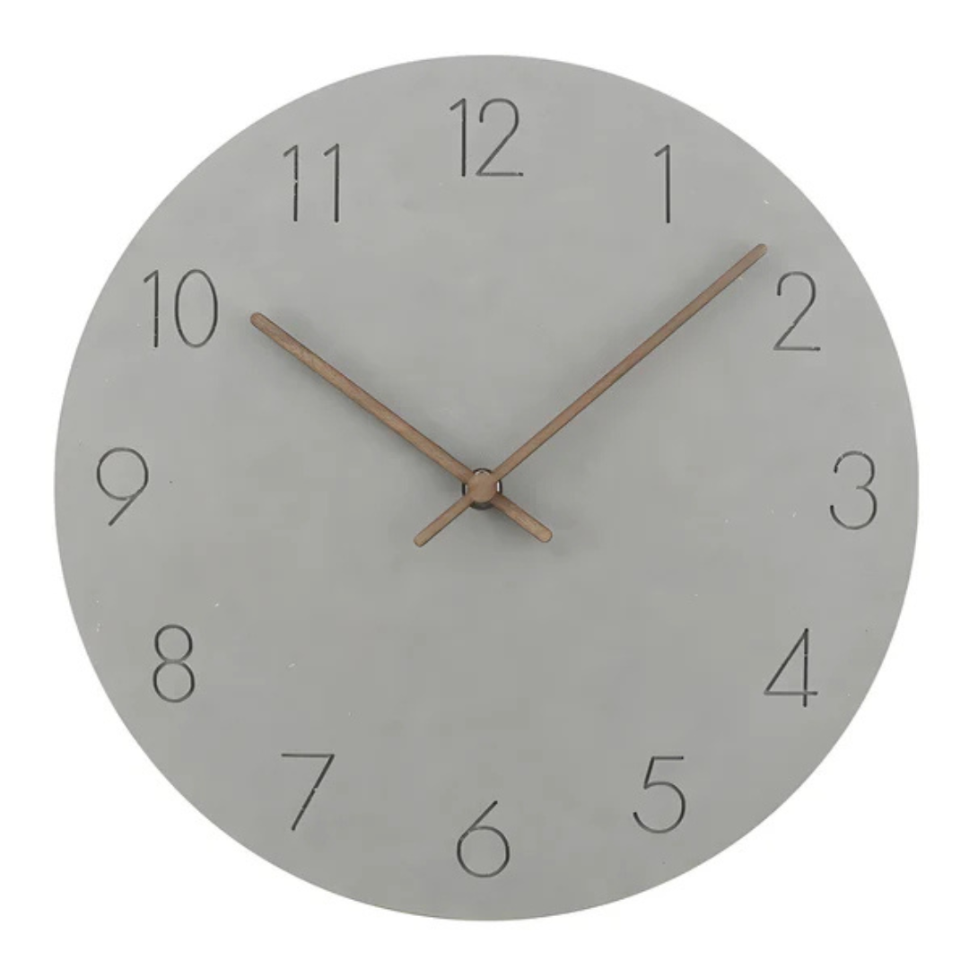 Skorter | Large Wooden Wall Clock – Minimalist Design with Silent Movement