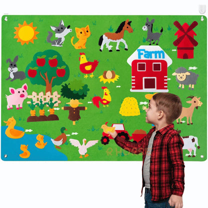 Skorter | Animal Felt Board - Educational Playful Joy For Children
