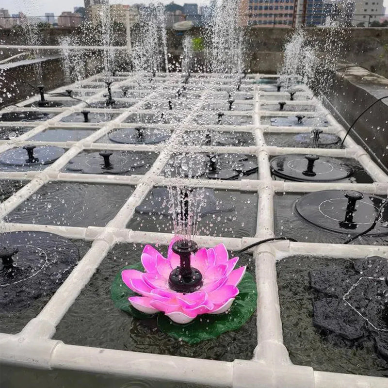 Skorter | Lotus-shaped solar fountain pond decoration