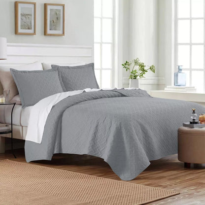 Skorter | 3-Piece: Dan River Basket Pinsonic Quilt Set