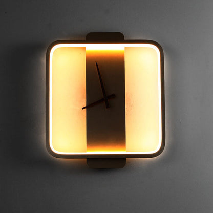 Skorter | Modern, minimalist, clock-shaped LED wall lamp with 1 light