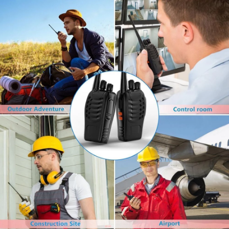Skorter | 2Pcs Portable Handy Talkie Radio Station Amateur Two Way Radio Receiver Transmitter Transceiver