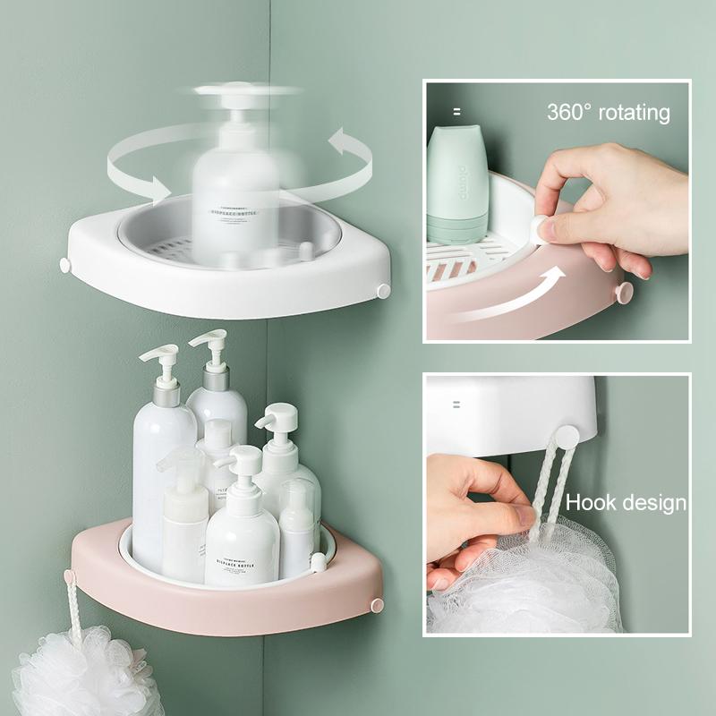 Skorter | Bathroom Corner Rotating Shelf