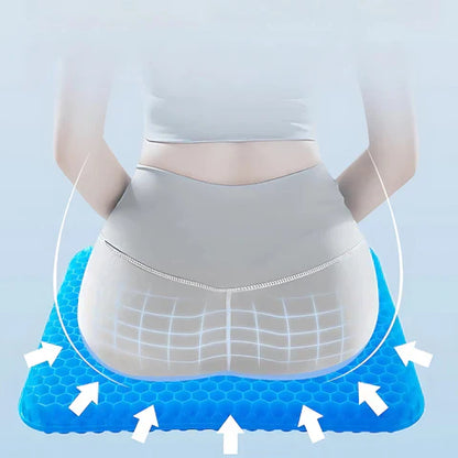 Skorter | Cooling Gel Seat Cushion | Breathable, Flexible & Pain Relief for Office Chairs, Cars, and Home Use