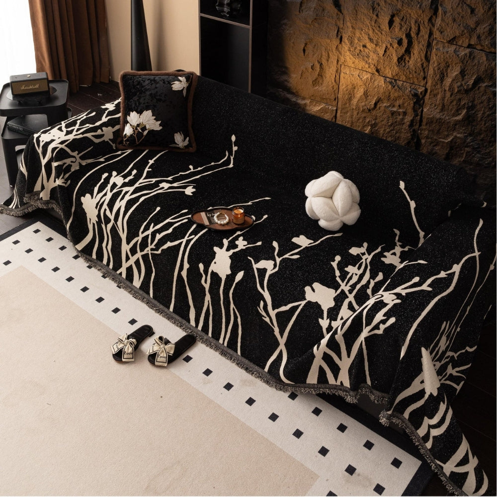 Skorter | Twilight Branches Chenille Sofa Cover