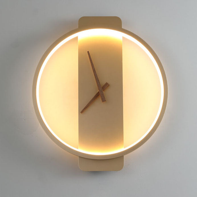 Skorter | Modern, minimalist, clock-shaped LED wall lamp with 1 light