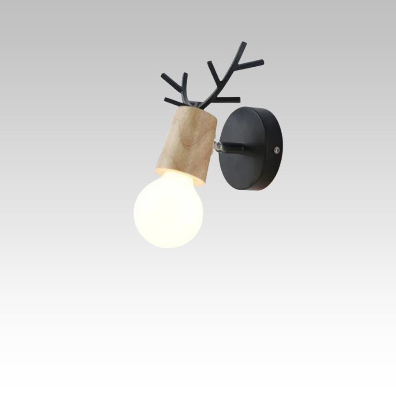 Skorter | AntlerGlow - Modern Adjustable Children's Room Wall Lamp