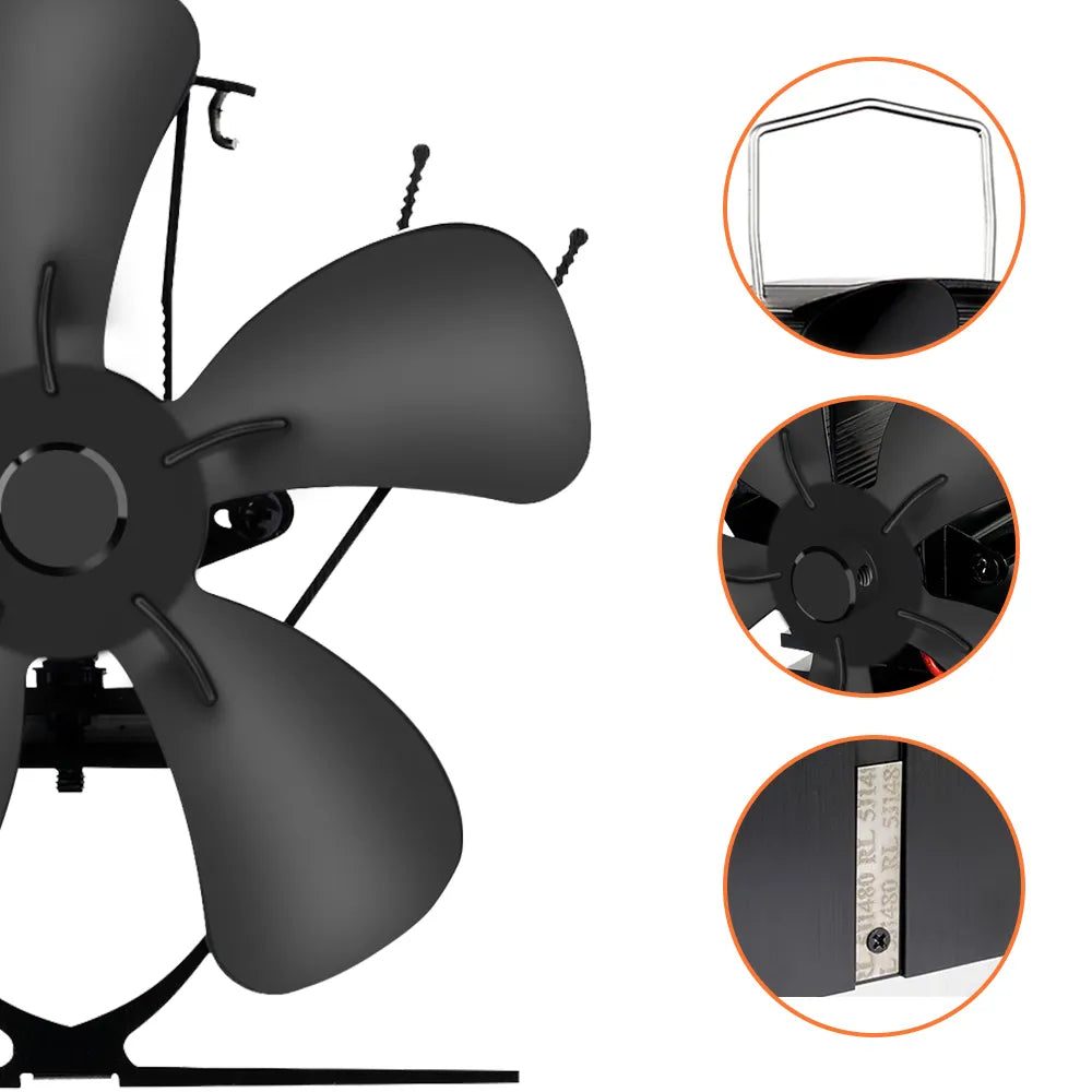 Skorter | Best Wood Burner Stove Fan for Log Burning Fire Stove