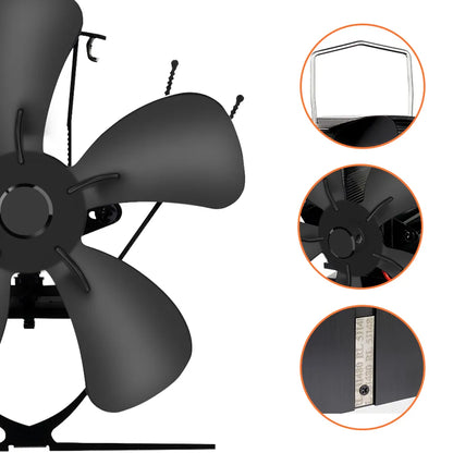 Skorter | Best Wood Burner Stove Fan for Log Burning Fire Stove