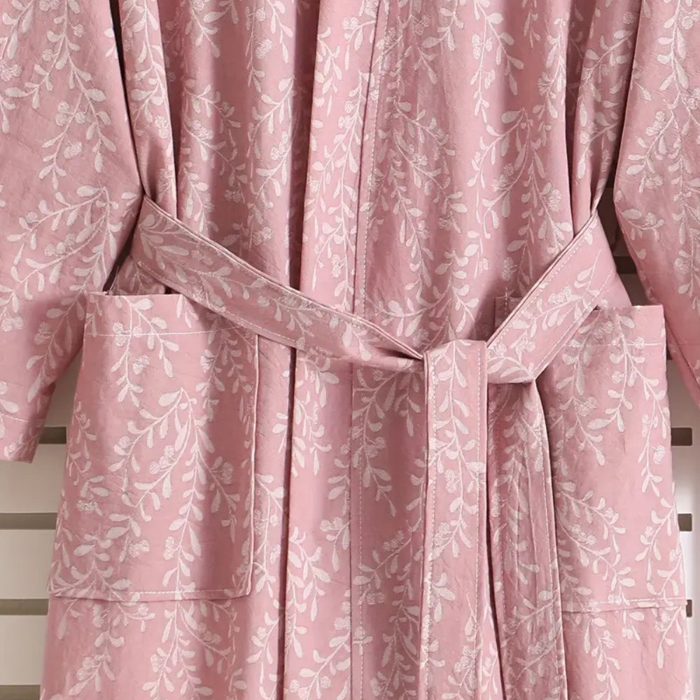 Skorter | Featherlight Jacquard Cotton Bath Robe