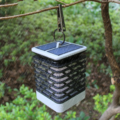 Skorter | Solar LED garden lantern with ribbed design – Decorative outdoor lighting for garden
