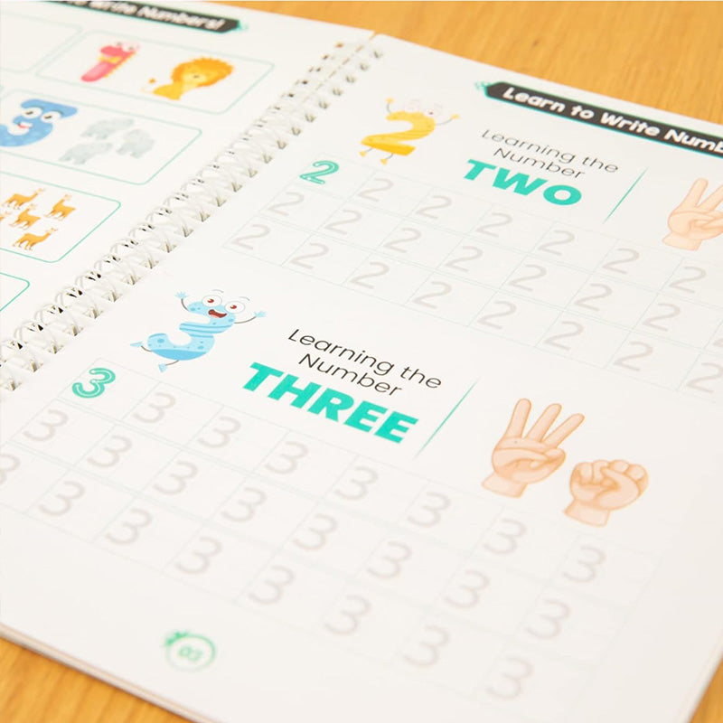 Skorter | Cursive Practice Sentence Reusable Exercise Notebooks for Children