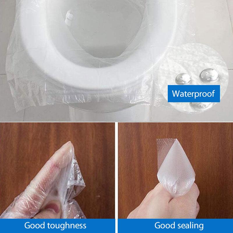 skorter | 50 Pcs Transparent Disposable Toilet Mats