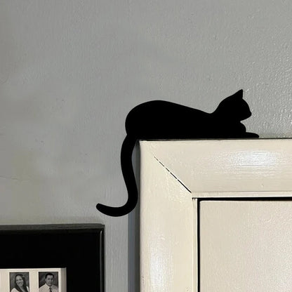 Skorter | Black Cat Door Corner Sign Decoration