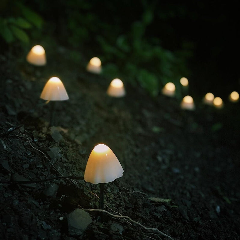 Skorter | LED Solar String Lights Ground Stake Mushroom Lights