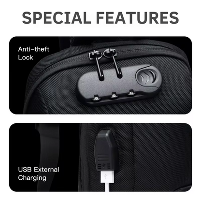 Skorter | Anti-Theft Crossbody Bag with USB Charging – Secure, Stylish, and Functional