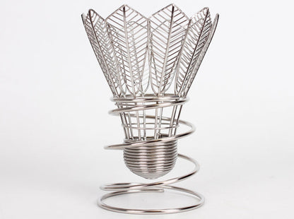 Skorter | Creative Stainless Steel Badminton Shaped Pen Holder, for Home, Office and Gifts