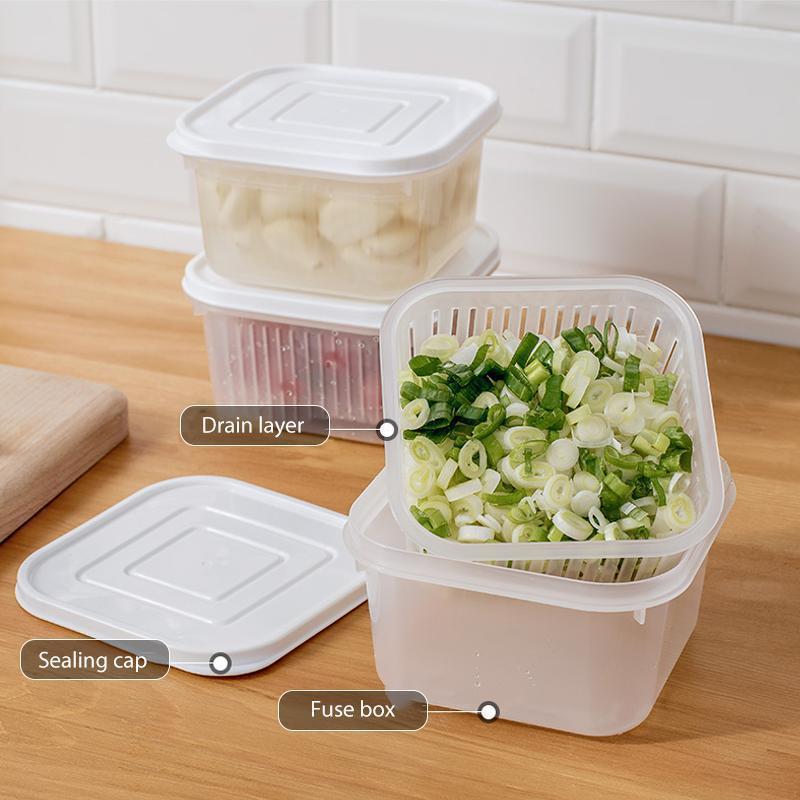 skorter | Transparent Double-Layer Sealed Storage Box