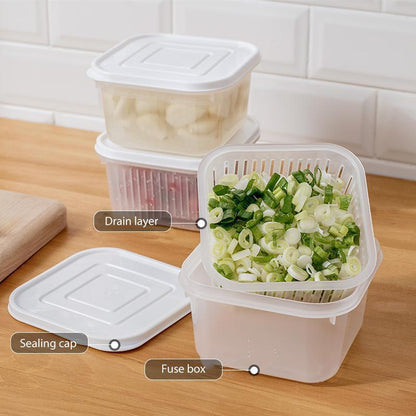 skorter | Transparent Double-Layer Sealed Storage Box
